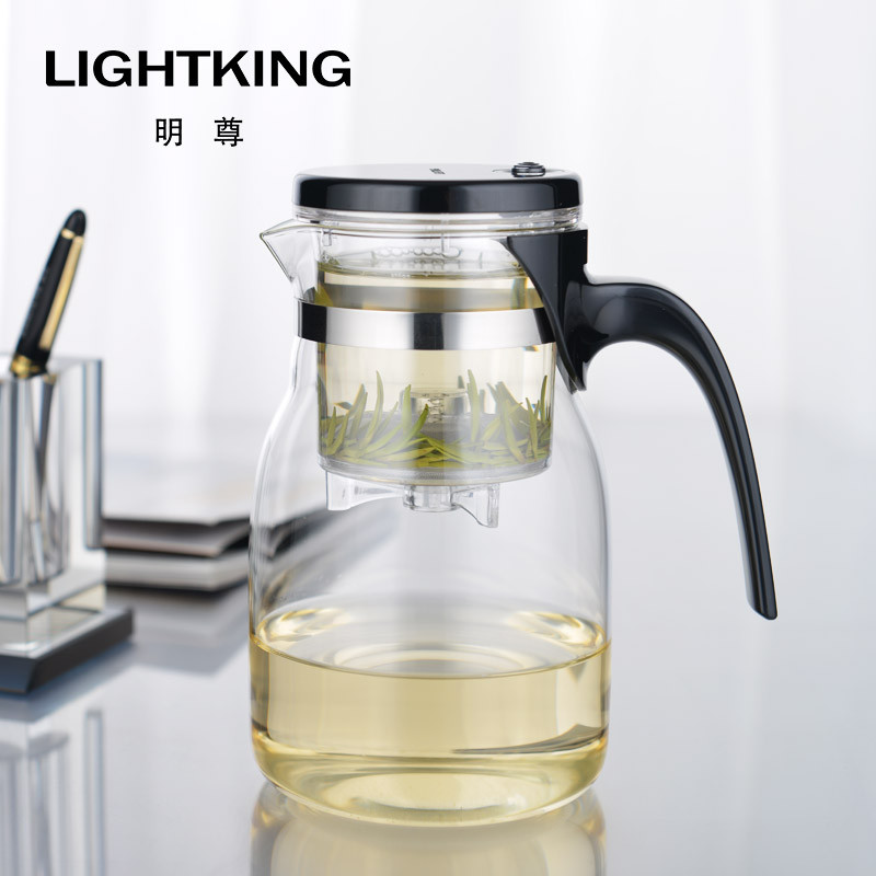 KAMJOVE/金灶 明尊 飘逸杯弹压式茶道杯耐热玻璃茶具花茶杯过滤茶杯泡茶壶 E-04