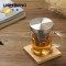 KAMJOVE/金灶 明尊 办公室个人杯玻璃杯花茶杯304不锈钢过滤耐热带盖泡茶杯 SG-06（380ML）