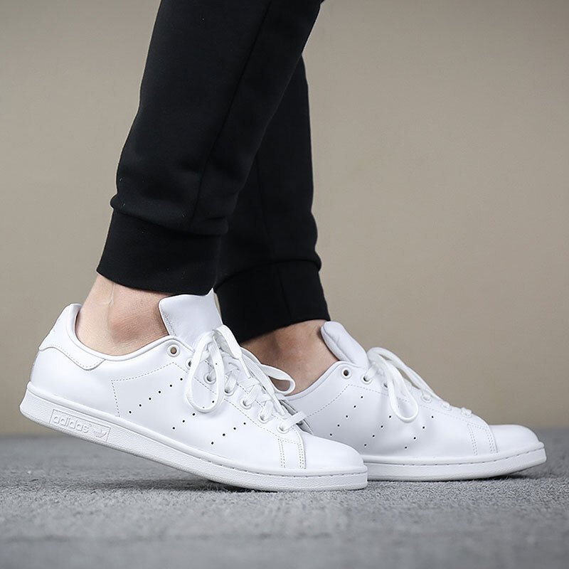 阿迪达斯(adidas)男女情侣款夏款stanSmith史密斯帆布鞋三叶休闲鞋BY9190 9.5（44码） S75104（中性）