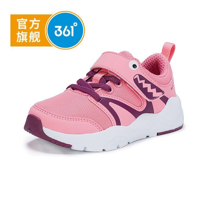361度童鞋女小童休闲鞋18冬季儿童运动鞋防滑新款鞋子 31 花粉