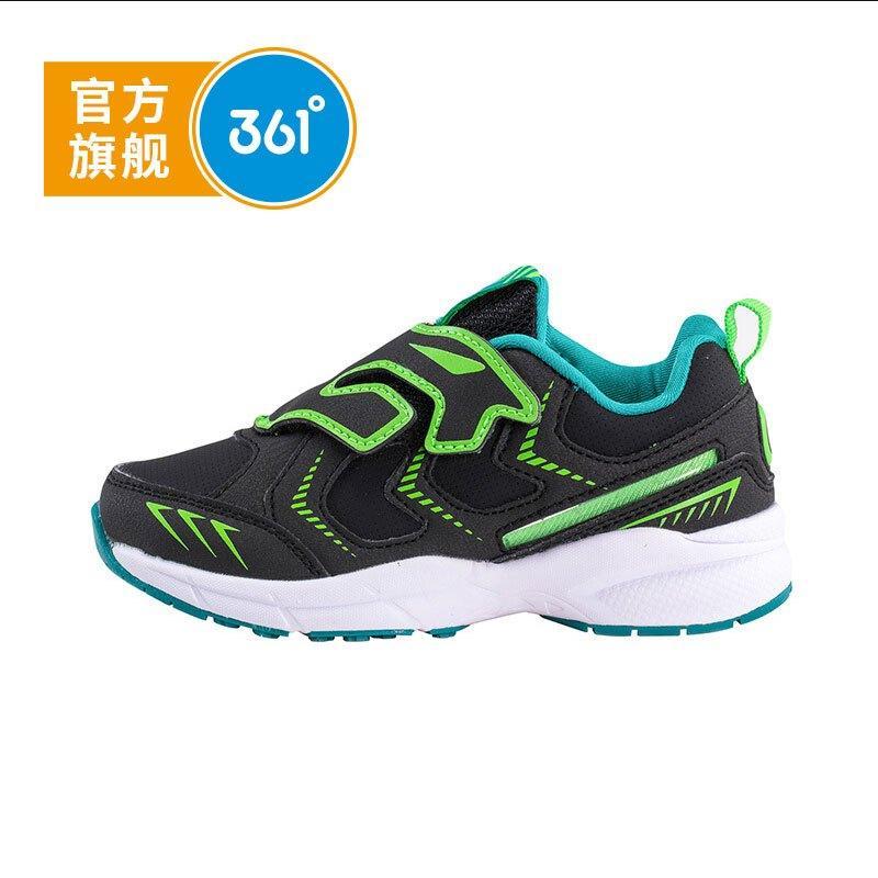 361°361度女童校园鞋冬季新款 27 黑色/荧光冲击绿