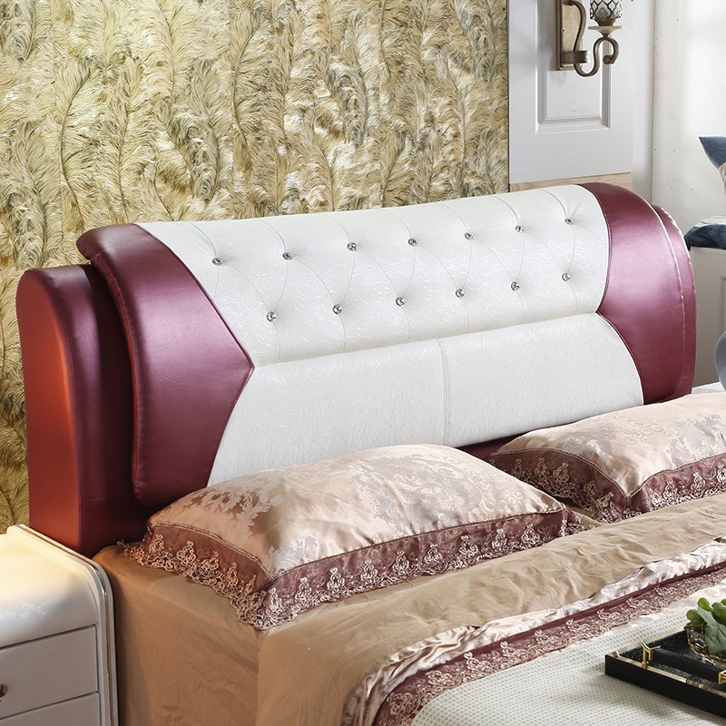 欧式床头板软艺卧室双人床靠背板简约现代床头定制1.8米包邮 其他_A008
