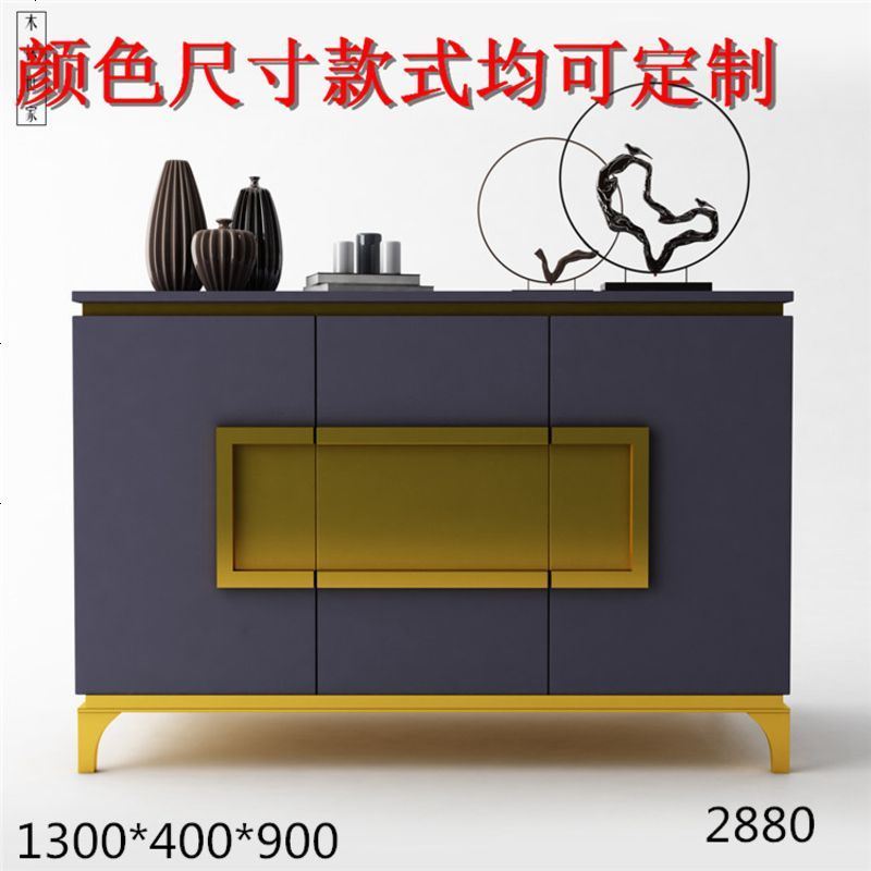 玄关柜现代简约进鞋柜实木新中式餐边柜储物酒柜客厅装饰隔断柜 整装_XGG03_框架结构