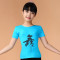 儿童舞蹈服装女童练功服少儿拉丁舞服装幼儿短袖演出服夏季套装_1_8 170cm A2黑色+6078黑裙桃红边