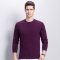 YS恒源祥羊绒衫男圆领秋冬新款纯山羊绒保暖针织衫套头毛衣爸爸装_9 175/92A YAR143500紫色夹花