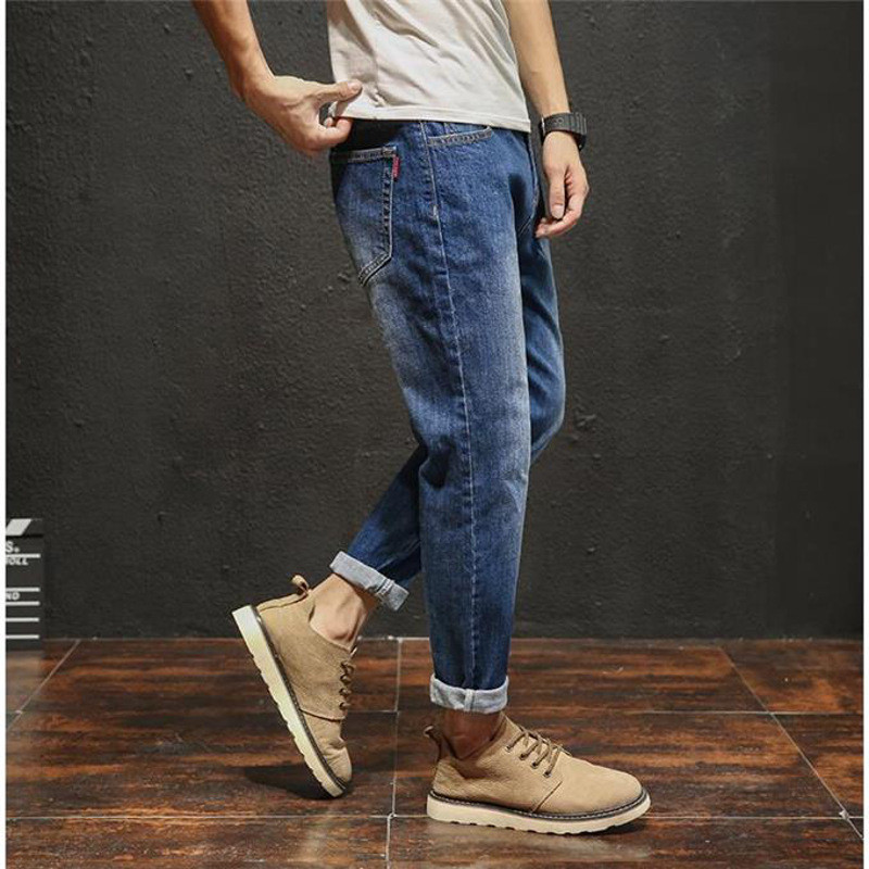 绅士空间2021春季弹力牛仔裤男装韩版长裤大码男士牛仔裤修身牛仔直筒裤男SS.8007 SS.8007黑色 31