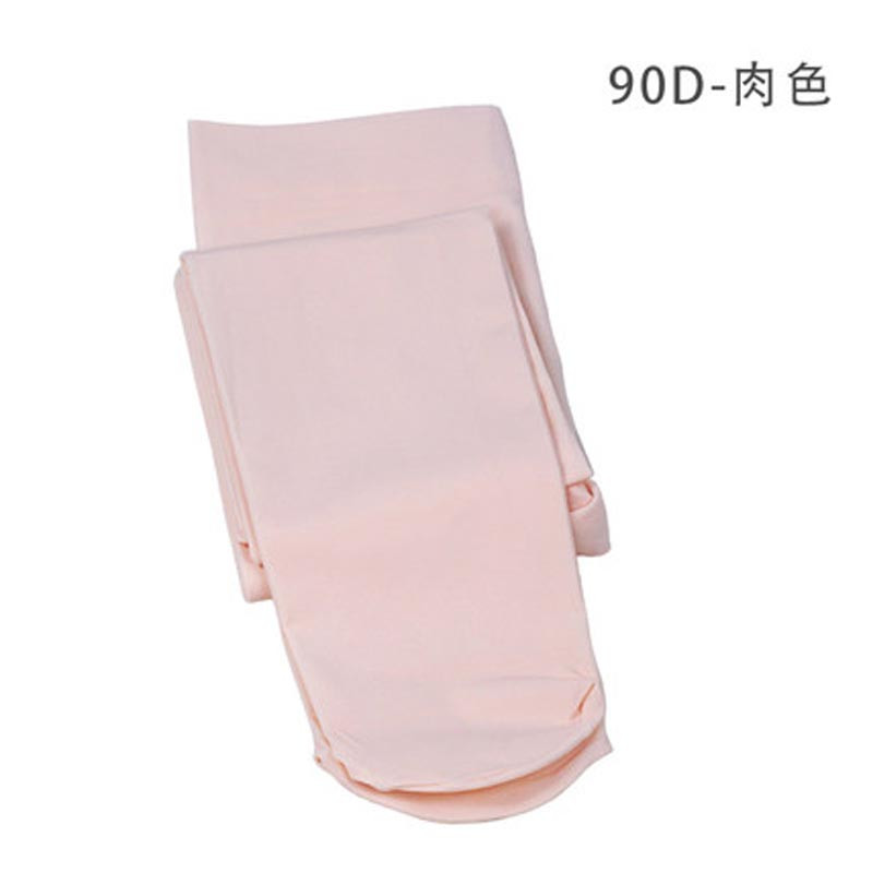 儿童舞蹈袜女童白色连裤袜练功丝袜大袜连体袜秋冬加厚袜子打底裤 童装婴童袜裤 身高140-160cm(12岁以上) 90D-肉色