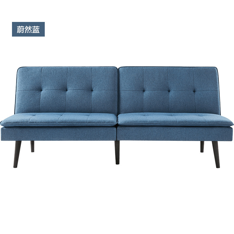 小米生态链8H Smile北欧风双人沙发床小户型可折叠客厅多功能两用布艺沙发BC1 蔚然蓝