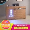 中式收银台复古吧台桌理发水果店超市美容院柜台仿古简约现代烤漆_641_845 原木色_120x60x100cm