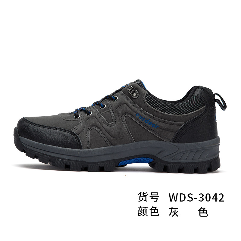 回力旗舰店 正品男鞋登山鞋运动鞋经典低帮潮流WDS-3042 WDS-3042灰色 42码