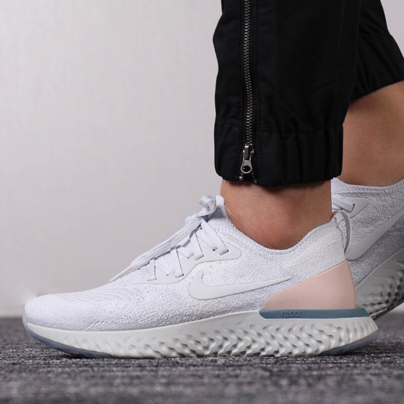 NIKE耐克女鞋 2018秋季新款Epic React Flyknit编织低帮耐磨减震运动跑步鞋 AQ0070-010 AQ0070-014 37.5码