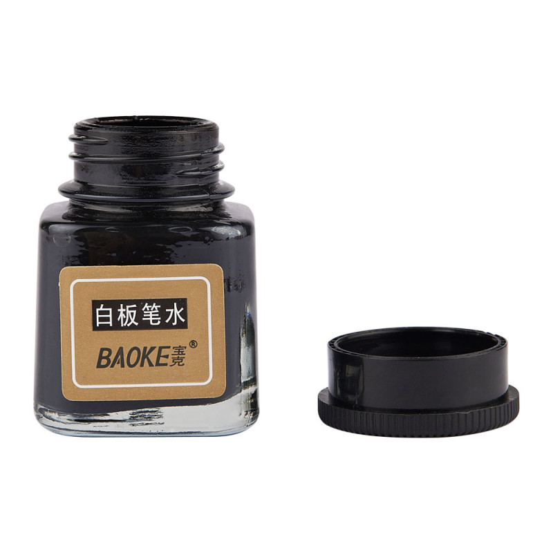 宝克(baoke) NO120白板笔墨水油性笔补充液易擦除 红蓝黑 25ml/瓶