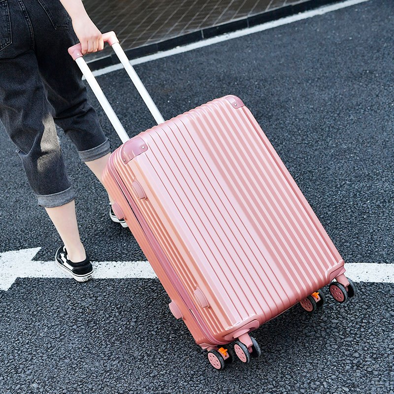 迷你登机箱18寸行李箱包女士24小型旅行箱子商务拉杆箱男20寸韩版_39 20寸 玫瑰金（至尊款）豪华镜面