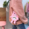 韩国可爱卡通动漫毛绒斜挎包双层手机包软妹刺绣迷你小包学生女包_16 卡通挎包得意的小熊猫
