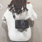 上新小包包女2018新款潮ins宽带森系韩版百搭时尚休闲chic斜挎包 绿色