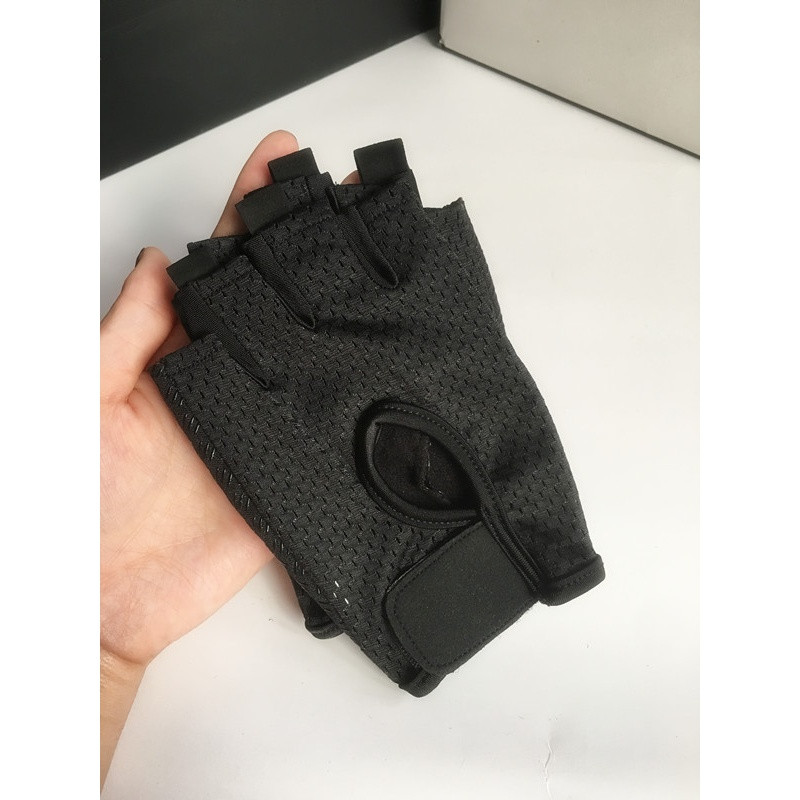 健身手套男女半指运动瑜伽薄款透气器械训练防滑户外骑行单车夏季_3 黑色
