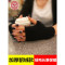 手套女冬可爱韩版半指手套女冬保暖无指短款露指学生毛线写字半截_2 貂绒款【黑红色】