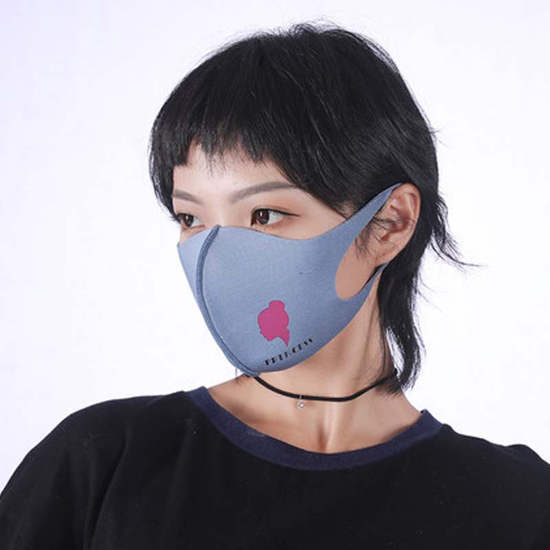 儿童口罩可清洗女秋男可爱小孩宝宝秋冬通用简约小清新婴童口罩可爱卡通口罩 见详情 成人-蓝色女王