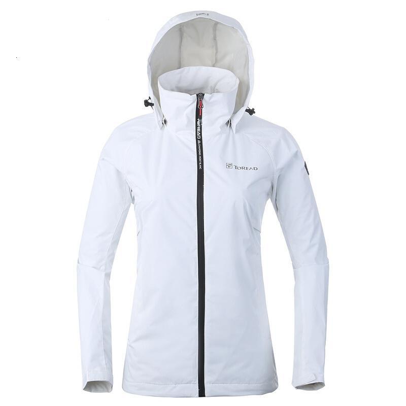探路者（TOREAD）户外春秋男女外套防风防泼水徒步外套KAEG81525 XL KAEG82526-G02X白色(女)