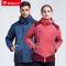 探路者（TOREAD）户外秋冬男女情侣式防水透湿套绒冲锋衣_6 3XL KAWF92390-G08G深灰/黑色(女)