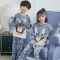 [促销]秋冬季儿童睡衣加厚女孩法兰绒童装珊瑚绒家居服小孩睡衣男女童_1 16#建议身高135-145厘米 萌绒套装#白云