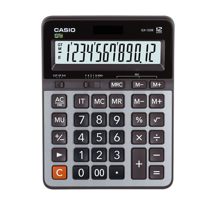 卡西欧（CASIO） 台式财务电子计算器 12位数商务办公计算机 GX-120B