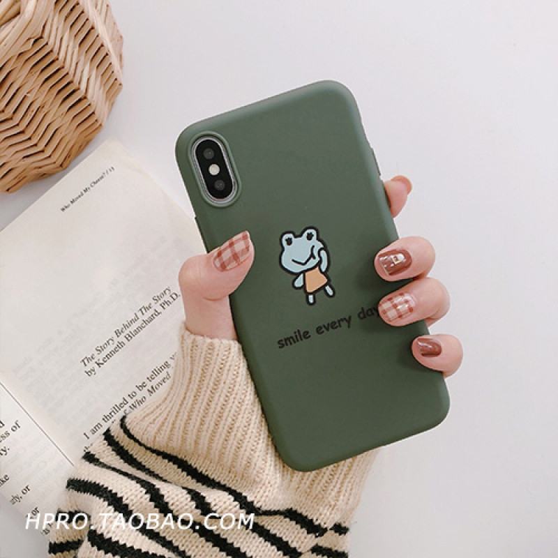 可爱卡通6s苹果x手机壳XSMax/XR/iPhoneX/8plus/7p/6女ipho 6plus/6splus青蛙