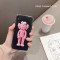 ins网红卡通6s苹果x手机壳XSMax/XR/iPhoneX/8plus/7女款iph iPhoneX/XS粉色