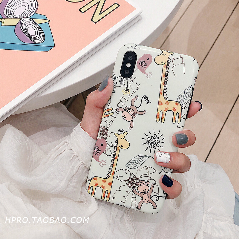 可爱动物6splus苹果x手机壳XS/XR/Max/iPhone8plus/7女款个性硅胶 6plus/6splus