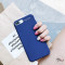 ins风宝蓝色简约iPhoneXS/8/7plus手机壳iPhoneX苹果纯色磨砂6s硬 6plus(大屏)蓝底纯色磨砂全包硬壳
