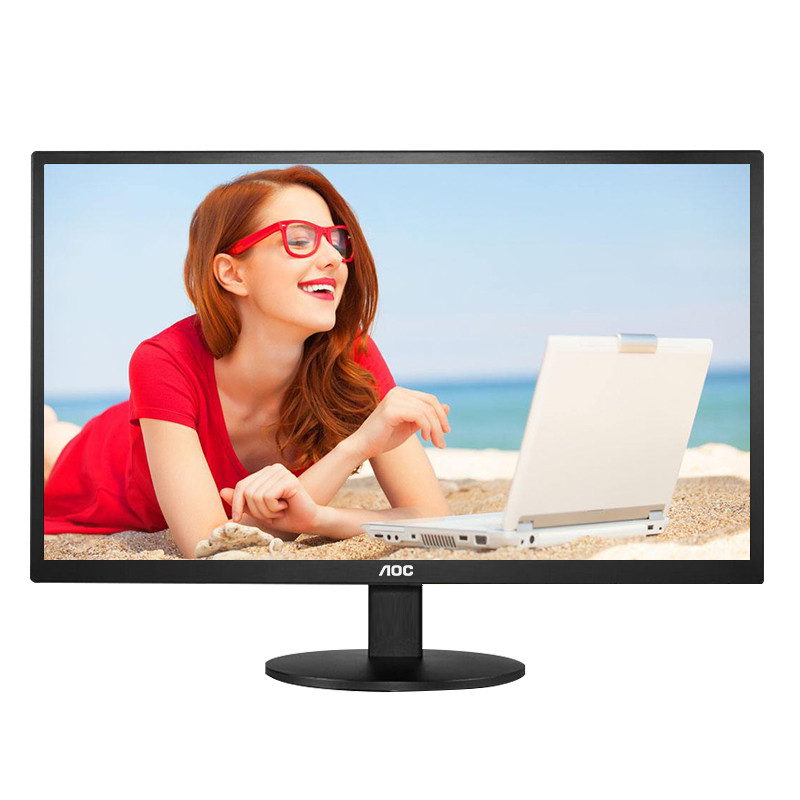 aoc显示器215英寸显示屏led背光1080p全高清分辨率e2270sw黑色液晶