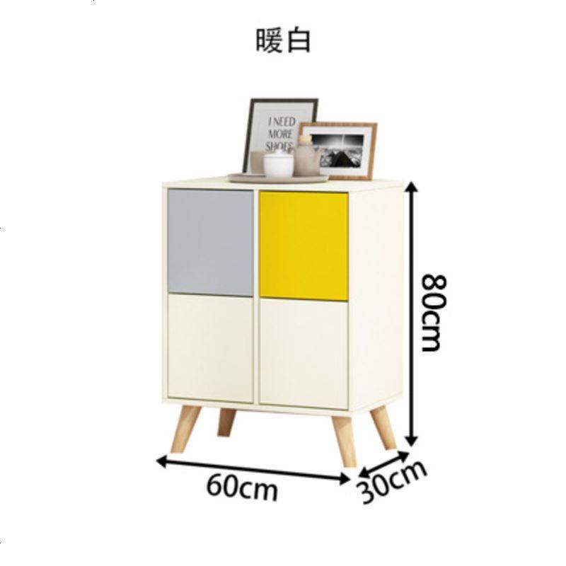 北欧餐边柜现代简约酒柜客厅柜子储物柜多功能碗柜简易茶水柜简约_649_932 0.6米暖白_3_