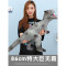 ?超大号仿真软胶恐龙玩具霸王龙模型套装儿童动物3-6岁男孩玩具_1 超大号【棘背龙】带叫声颜色随机