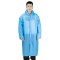 单人旅游透明雨衣成人徒步防水连体男女式户外长款雨披_1 纯-蓝色