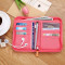 护照包机票护照夹可爱保护套旅行收纳包出国多功能袋包_7 大号玫红