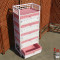 藤编收纳柜子床头柜实木储物柜衣柜床头柜简约现代小柜子简易迷你 整装_4抽咖啡条+红格