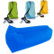 抖音懒人充气沙发床户外便携式折叠空气午休床露营沙滩单人气垫床 粉红色_粉色