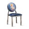 欧式复古做旧椅简约美甲椅靠背椅铁艺椅子西餐厅咖啡厅奶茶店桌椅_54_235 巧克力色_小狐狸