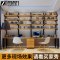 美式Loft工业风实木书柜书架组合创意省空间多层落地书桌子置物架_0_141 桌子+置物架160_4层架子/无柜