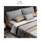 北欧全实木现代简约小户型1.5m1.8米双人婚床日式主卧家具 实木床+床头柜*2+椰棕床垫