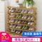 鞋架多层简易家用省空间口小鞋柜经济型多功能防尘宿舍实木架子_337_612 三层50【免安装】
