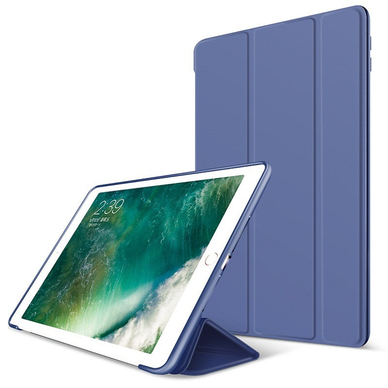 intermail2018新iPad Pro 11英寸硬壳保护套苹果平板Pro保护壳爱派pad三折PC硬壳藏青色简约风