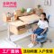 儿童学习桌小学生书桌实木 写字桌椅套装可升降课桌_134_80 120-2+T6X-2粉色