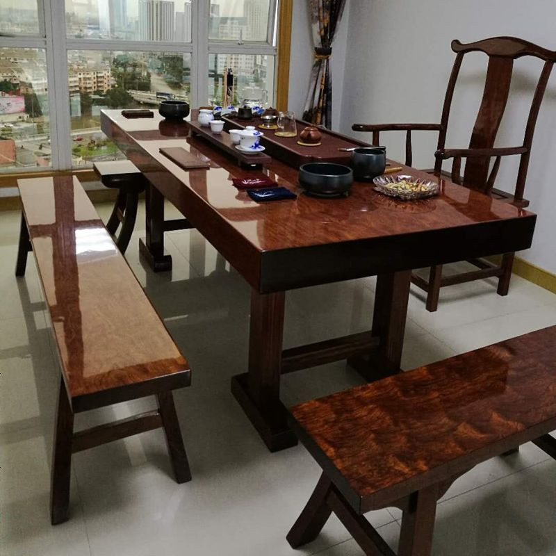 巴花大板泡茶桌实木鬼脸整块2米办工桌原木1.8m老板办公桌子清仓_817_205 特殊尺寸定制