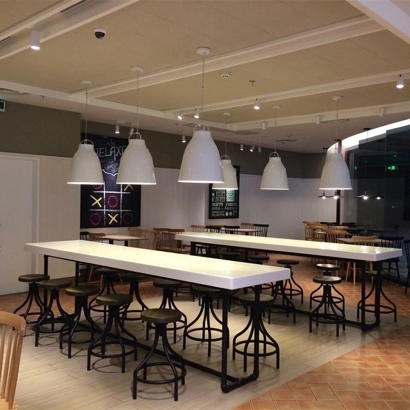 肯德基餐桌椅组合西式食堂快餐汉堡店简约现代奶茶咖啡厅休闲饭桌_413_253 280*100*75（桌面厚度5CM）