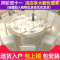 餐桌椅组合实木餐桌伸缩现代简约小户型折叠圆形饭桌家用北欧餐桌_704_39 1.2电磁炉+6木椅