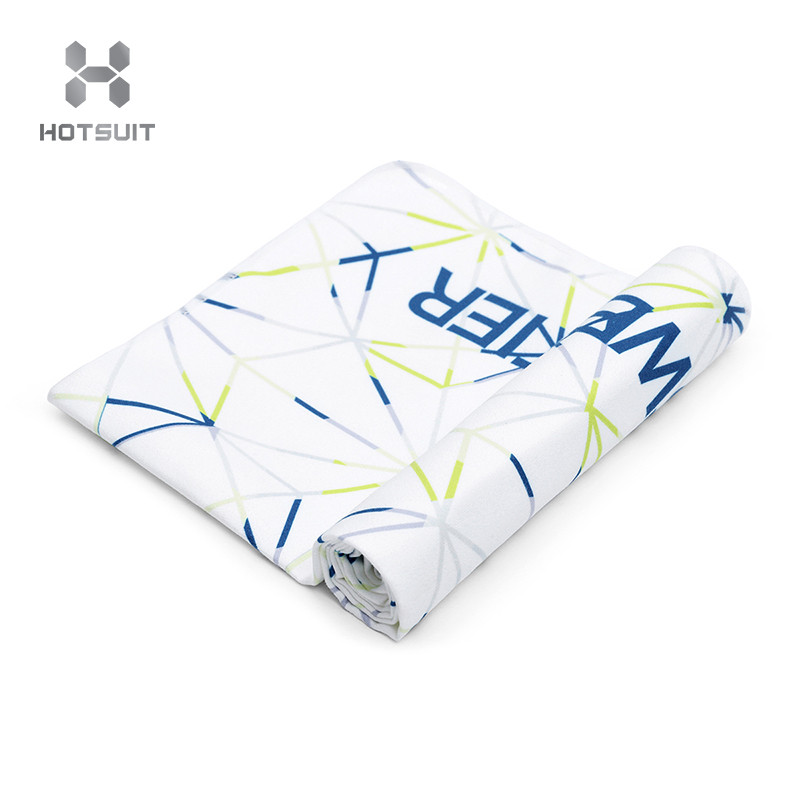 HOTSUIT后秀运动浴巾可穿纯棉浴袍超细纤维毛巾7925001 银白色