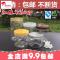 塑料瓶子食品透明密封罐pet罐子花茶罐点心坚果炒货饼干罐子铝盖_3_1 黄盖8.5宽9.7高50个