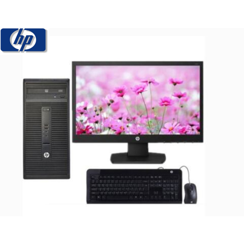 惠普（HP）ProDesk480 G7 19.5寸台式电脑整机 i3-10100 4G 256SSD 同传