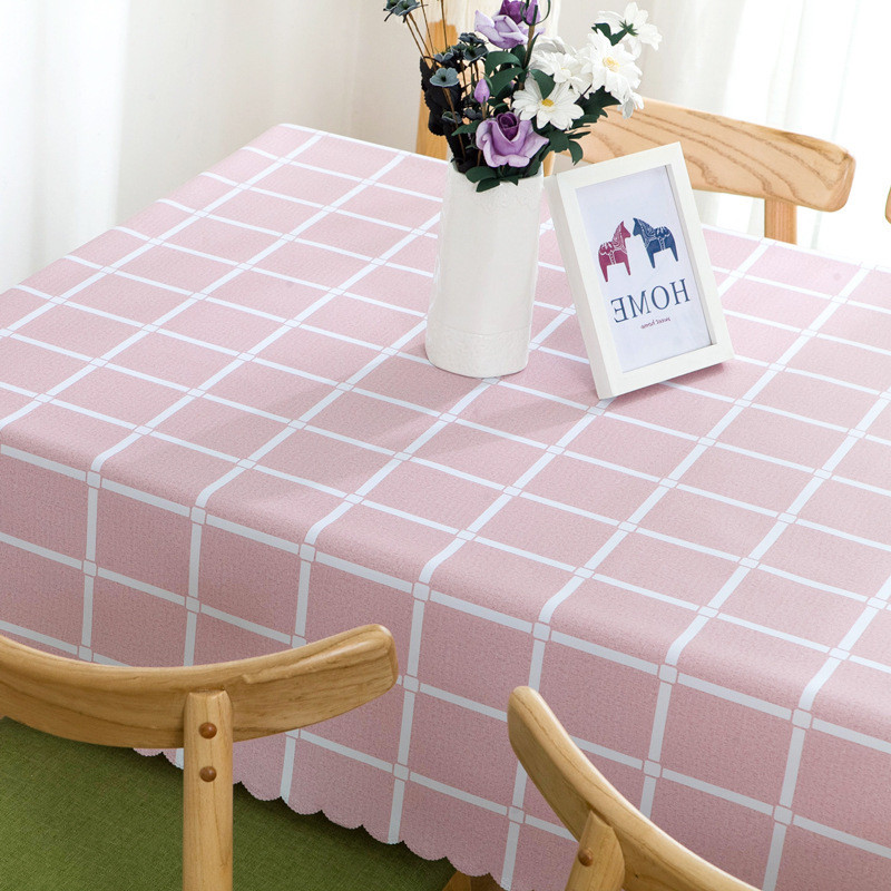 烟粉色格子 65cm*65cm